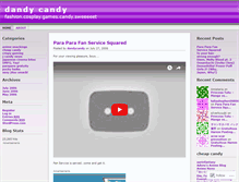 Tablet Screenshot of dandycandy.wordpress.com