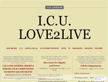 Tablet Screenshot of iculove2live.wordpress.com