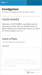 Mobile Screenshot of hoodgames.wordpress.com