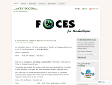 Tablet Screenshot of cecfoces.wordpress.com