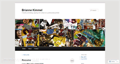 Desktop Screenshot of briannekimmel.wordpress.com