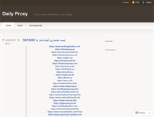 Tablet Screenshot of dailyproxy5.wordpress.com