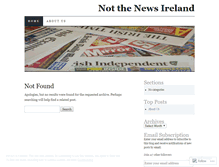 Tablet Screenshot of notthenewsireland.wordpress.com