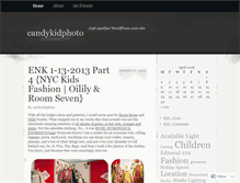 Tablet Screenshot of candykidphoto.wordpress.com