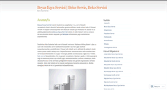 Desktop Screenshot of beyazesyaservisleri.wordpress.com