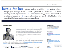 Tablet Screenshot of jamiestokes.wordpress.com