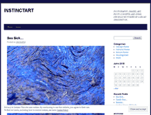 Tablet Screenshot of instinctart.wordpress.com