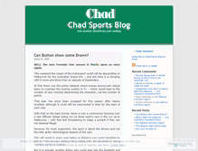 Tablet Screenshot of chadsports.wordpress.com
