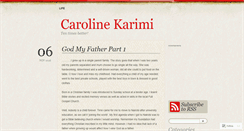 Desktop Screenshot of ckarimi.wordpress.com