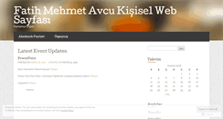 Desktop Screenshot of fatihavcu.wordpress.com