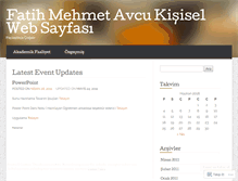 Tablet Screenshot of fatihavcu.wordpress.com