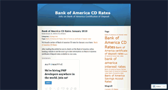 Desktop Screenshot of bankofamericacdrates.wordpress.com