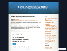 Tablet Screenshot of bankofamericacdrates.wordpress.com