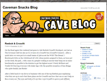 Tablet Screenshot of cavemansnacks.wordpress.com