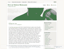 Tablet Screenshot of outofofficemessages.wordpress.com