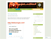 Tablet Screenshot of beliacergas.wordpress.com