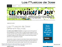 Tablet Screenshot of losmusicosdejose.wordpress.com