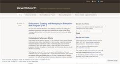Desktop Screenshot of eleventhhour11.wordpress.com