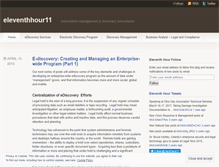 Tablet Screenshot of eleventhhour11.wordpress.com