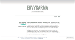 Desktop Screenshot of envykarma.wordpress.com