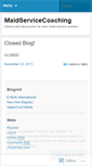 Mobile Screenshot of maidservicecoaching.wordpress.com