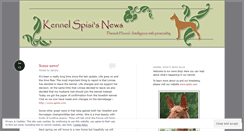 Desktop Screenshot of kennelspisis.wordpress.com