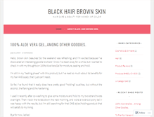 Tablet Screenshot of blackhairbrownskin.wordpress.com