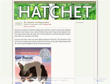 Tablet Screenshot of hatchetblog.wordpress.com