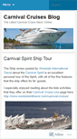 Mobile Screenshot of carnivalcruises.wordpress.com