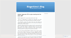 Desktop Screenshot of blogerkimo.wordpress.com