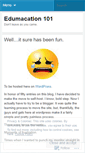 Mobile Screenshot of edumacation101.wordpress.com