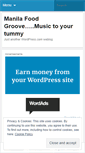 Mobile Screenshot of manilafoodgroove.wordpress.com