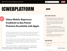 Tablet Screenshot of icwebplatform.wordpress.com