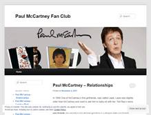 Tablet Screenshot of paulmccartneyfanclub.wordpress.com