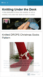 Mobile Screenshot of knittingunderthedesk.wordpress.com