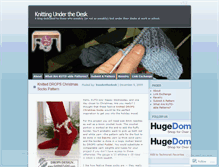Tablet Screenshot of knittingunderthedesk.wordpress.com