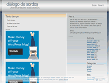 Tablet Screenshot of dialogodesordos.wordpress.com