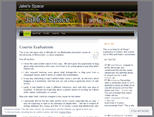 Tablet Screenshot of jakefriedman.wordpress.com