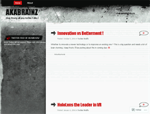 Tablet Screenshot of akabrainz.wordpress.com