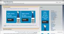 Desktop Screenshot of hardlessons.wordpress.com
