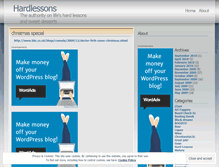 Tablet Screenshot of hardlessons.wordpress.com