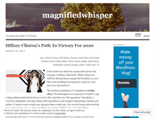 Tablet Screenshot of magnifiedwhisper.wordpress.com
