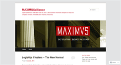 Desktop Screenshot of maximusalliance.wordpress.com