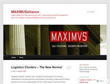 Tablet Screenshot of maximusalliance.wordpress.com