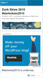 Mobile Screenshot of darkskies2010.wordpress.com