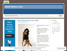 Tablet Screenshot of ewebtrends.wordpress.com