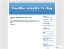 Tablet Screenshot of decorativecrownmoldings.wordpress.com