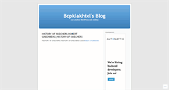 Desktop Screenshot of bcpklakhixl.wordpress.com
