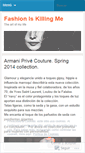 Mobile Screenshot of fashioniskillingme.wordpress.com