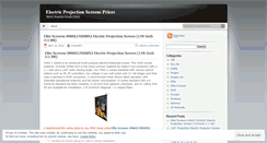 Desktop Screenshot of electricprojectionscreens.wordpress.com